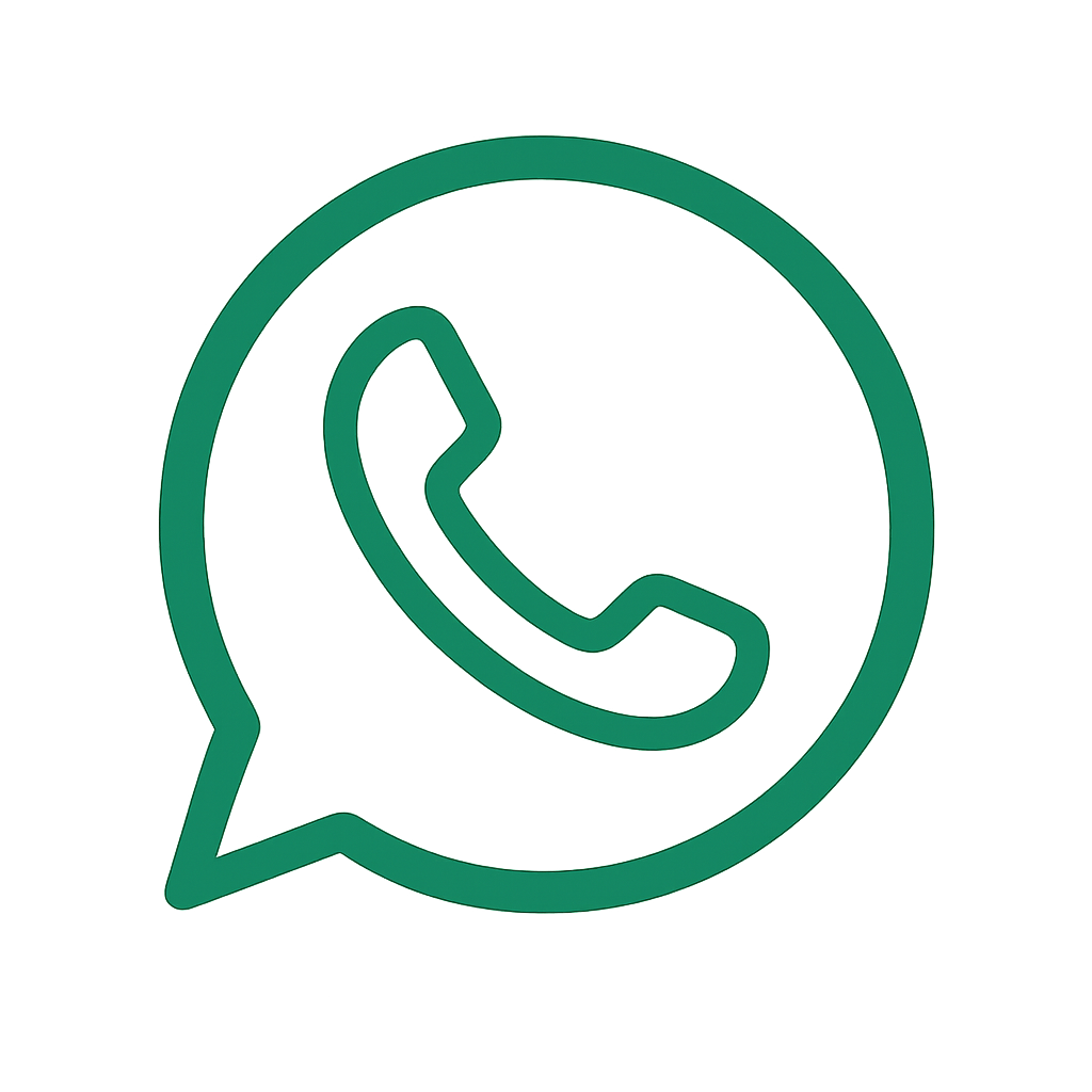 Icono de whatsapp en lnea slida verde-1